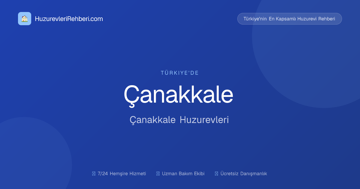 Özel Koruhan Yaşlı Bakım Merkezi