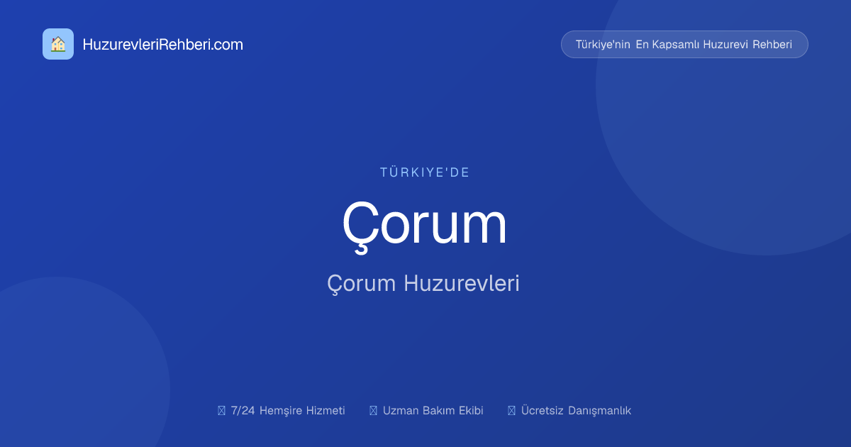 Özel çorum Bakım merkezi
