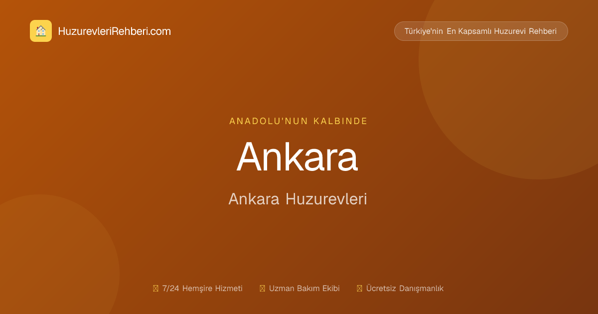 Ankara Huzurevleri