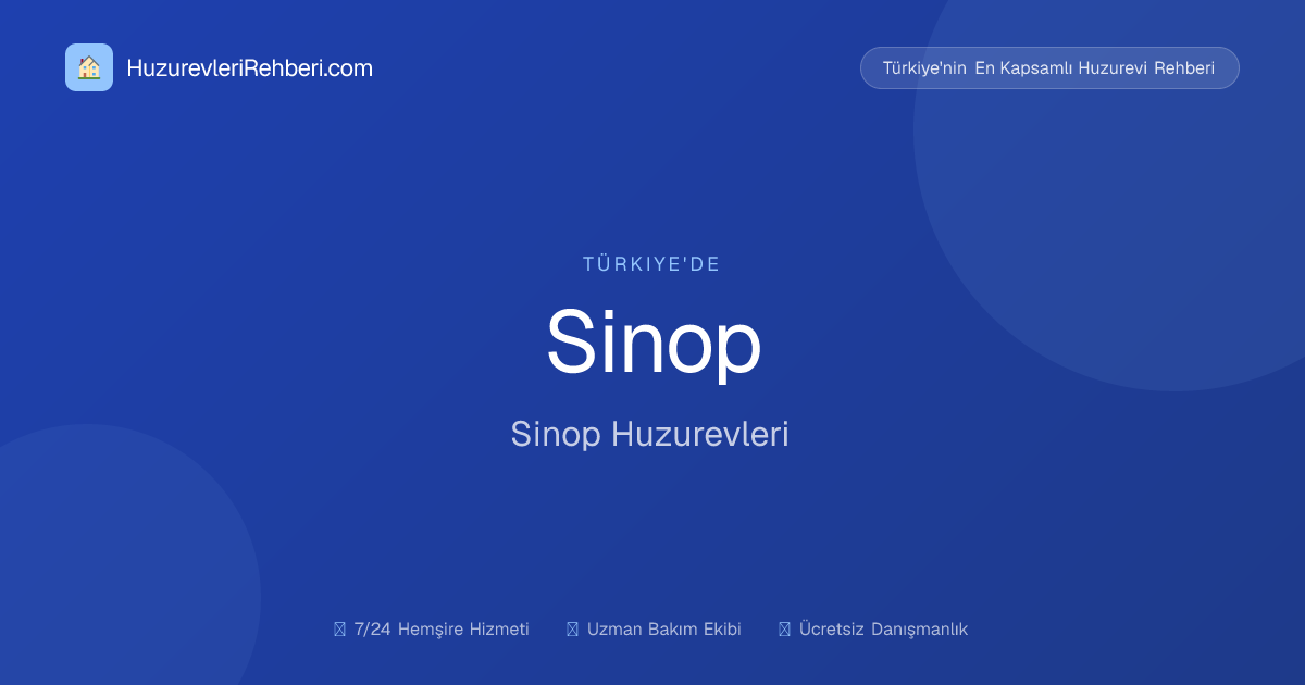 Sinop İl Özel İdaresi Gerze Bakımevi
