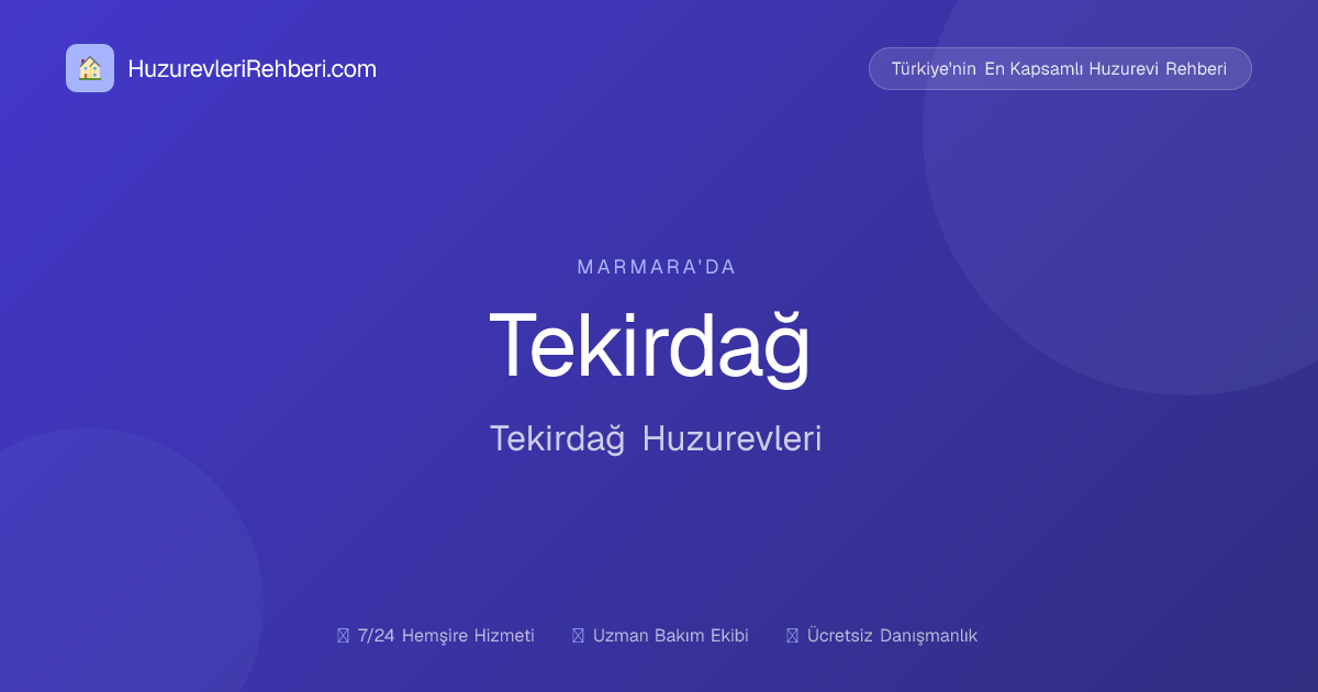 Çorlu Huzurevi